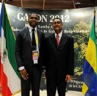 Representantes de la CAN de Gabón y Guinea Ecuatorial