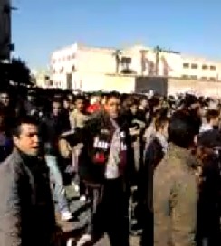 Protests in Tangier on 30 January