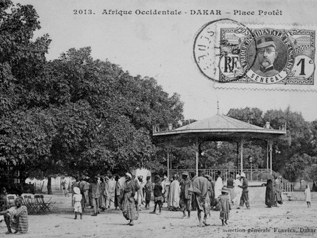 Place Prôtet, en Dakar, torno a 1910