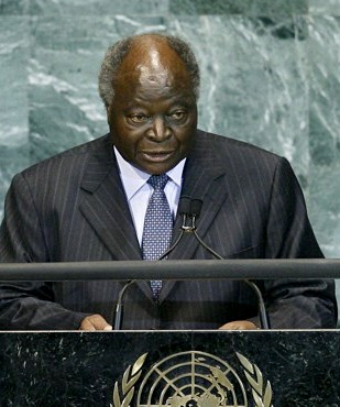 El presidente de Kenia, Mwai Kibaki 