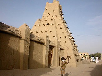 Mezquita en Timbuctú, Malí