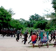 Police forces mobilising in Mahajanga