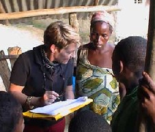 Health workers tracing contacts