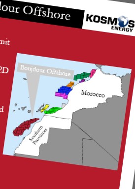 Kosmos Energy report on the Boujdour offshore field